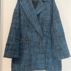 cafune big herringbone double coatの画像