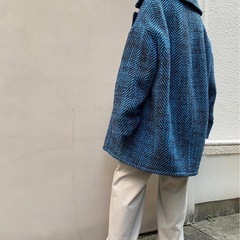 cafune big herringbone double coatの画像
