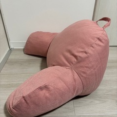 美品　背もたれクッション　ピンク　リラックス　の画像