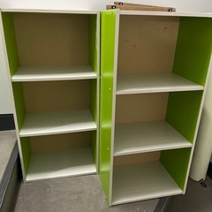 (無償)３段カラーボックス　✖️ ２個の画像