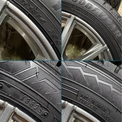 ㊴155/65R14 新品冬用タイヤと中古美品ホイールとナット付きの画像