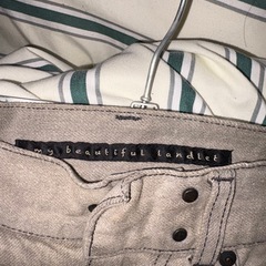 my beautiful landred ライトグレーデニムパンツの画像