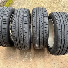 夏用タイヤ　4本セット アルミホイール付きの画像