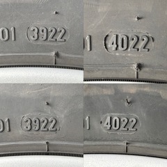 夏用タイヤ　4本セット アルミホイール付きの画像