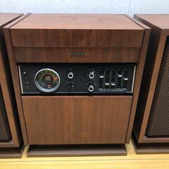 Victor ステレオオーディオラ SSL-66MS レコード対応 木製キャビネット 昭和レトロ　【糸島市内 送料無料】251214-7の画像