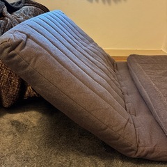 省スペース ソファーベッド／ブラウン｜幅100cm・来客用◎ 引き取り限定の画像