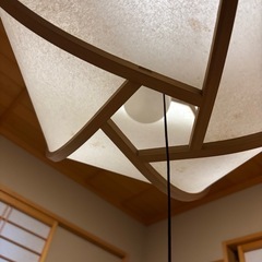 和室用傘付き照明の画像