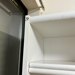 本棚 白 高180x幅75x奥29の画像