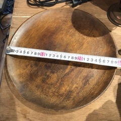 木製　丸盆　30cmの画像