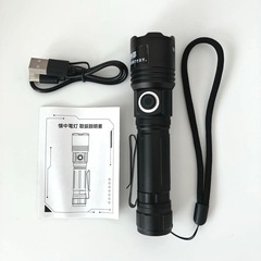 LED 懐中電灯 2000lm アルミ合金 Type-c充電 ５モード調光の画像