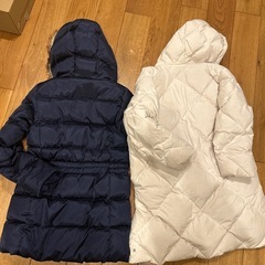 140センチダウンコートの画像