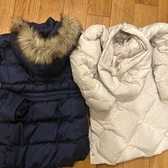 140センチダウンコートの画像