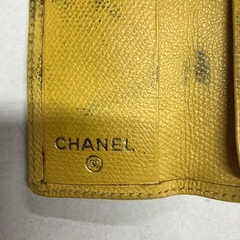 W2512-378 CHANEL レザーキーケース　金具不足　キズ汚れ有りの画像