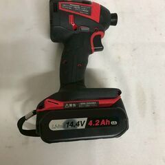 【北見市発】パナソニック Panasonic 充電インパクトドライバー EZ75A7 赤 電動工具 (D6684aykYM)の画像