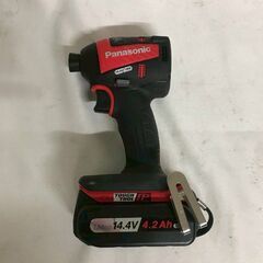 【北見市発】パナソニック Panasonic 充電インパクトドライバー EZ75A7 赤 電動工具 (D6684aykYM)の画像