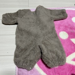 モコモコロンパース　くま&うさぎ2点　50〜60㎝の画像