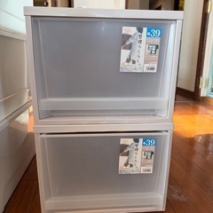 早い者勝ち！大小収納BOX汚れありの画像