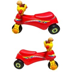 美品 アンパンマン わんぱくライダー 乗用玩具 足けり乗用の画像