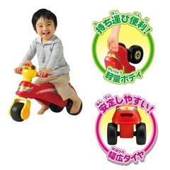 美品 アンパンマン わんぱくライダー 乗用玩具 足けり乗用の画像
