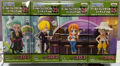 ワンピース ワールドコレクタブルフィギュア vol.25 4体セット