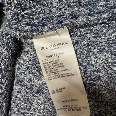 ジェラートピケオム  ジップパーカーの画像