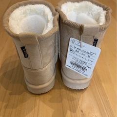 branshes ベージュ フェイクファームートンブーツ サイズ20の画像