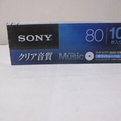 G昇足210 SONY Music CD-R 80 10枚入り クリアな音質 ホワイトレーベル 録画時間79分57秒 検：型番10CRM80HPWS 記録メディア 足立区/岩槻区の画像