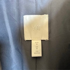 H&M グレー レザーシャツジャケットの画像