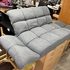 H2512-380 ニトリ　カジュアルソファ　リクライニング　サイドポケット付き　キズ汚れ有りの画像