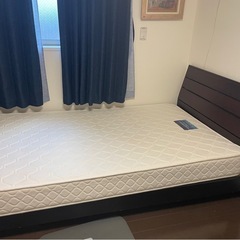 セミダブルベッドフレーム + ドリームベッド マットレス 日本製の画像