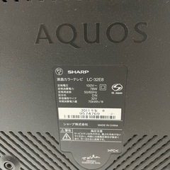 AQUOS テレビ　　32インチの画像