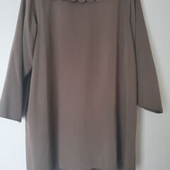 婦人　茶系　フリーサイズ　コートの画像