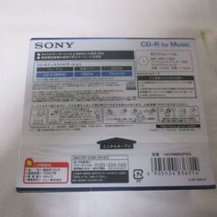 G昇足265 SONY Music CD-R 80 10枚入り クリアな音質 ホワイトレーベル 録画時間79分57秒 検：型番10CRM80HPWS 記録メディア 足立区/岩槻区の画像