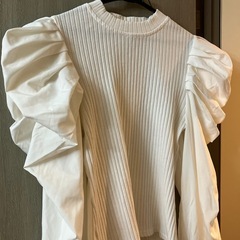 パフスリーブトップス 長袖の画像