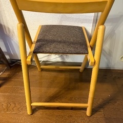 北欧風折りたたみチェア　美品の画像