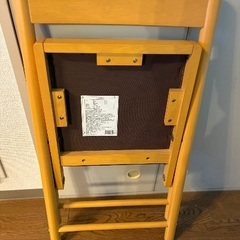 北欧風折りたたみチェア　美品の画像