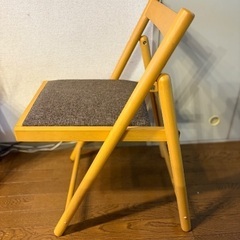 北欧風折りたたみチェア　美品の画像
