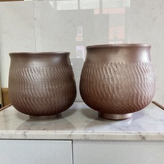 萬古焼　急須と湯飲みセットの画像