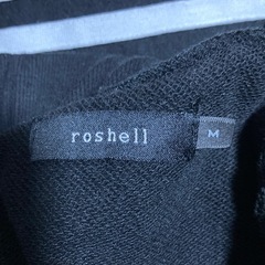 rochell ロシェル サイドライン ジョガーパンツ ブラック×ホワイト Ｍの画像