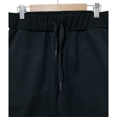 rochell ロシェル サイドライン ジョガーパンツ ブラック×ホワイト Ｍの画像