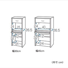 コンセント＆ルーター収納ファックス台 ・電話台（ベルメゾン）ホワイトの画像