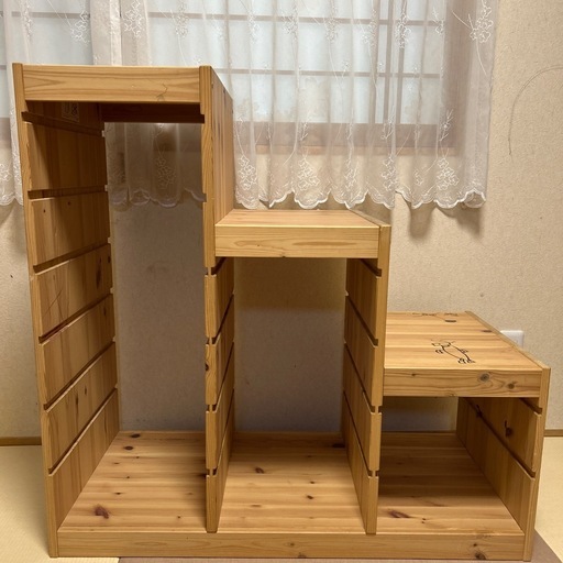 IKEAトロファスト (とまと) 博多の収納家具《おもちゃ箱》の中古