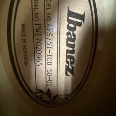 Ibanez(アイバニーズ)AFS75T-TCD セミアコ (Transparent Cherry Red) の画像