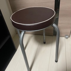 丸椅子　6個　黒 ブラウン　の画像