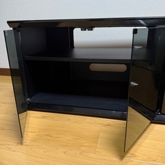 テレビ台　テレビラック　32〜42型対応　黒色　引き出し付きの画像