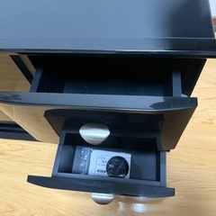 テレビ台　テレビラック　32〜42型対応　黒色　引き出し付きの画像