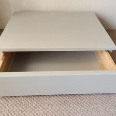 クッキングヒーター　下　ラック　台　引き出し　収納　木製の画像