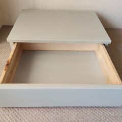 クッキングヒーター　下　ラック　台　引き出し　収納　木製の画像