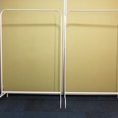 イケア MULIG ホワイト2個セット 洋服ラック IKEA ハンガーラック 美品 スリムパイプハンガー 洋服掛けムーリッグ ポールハンガーの画像