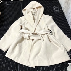 無料【至急】snidel白コート　Sサイズの画像